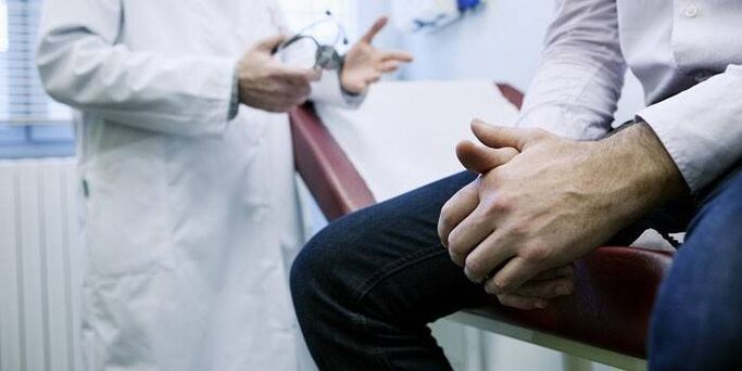 consulta com um médico para prostatite crônica