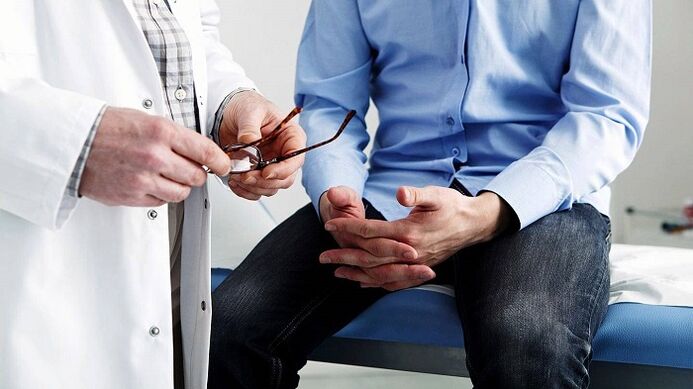Consultando um especialista em prostatite